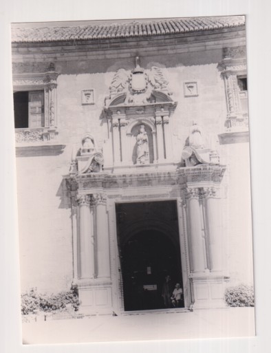 Fotografía (12x8,5) Fotógrafo Agudelo. Sevilla, Castilleja de la Cuesta, Palacio de Hernán Cortés.