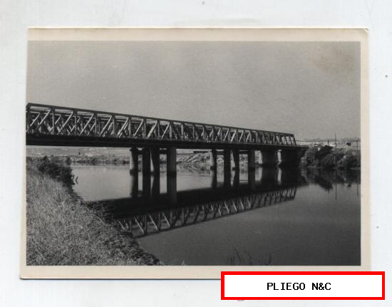 Fotografía (12,5x9) Sevilla. Puente del Patrocinio. Fotógrafo Agudeló-Sevilla. Años 50