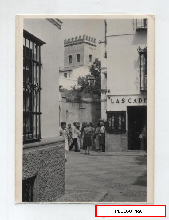 Fotografía (12,5x9) Sevilla. Calle Vida. Fotógrafo Agudeló-Sevilla. Años 60-70