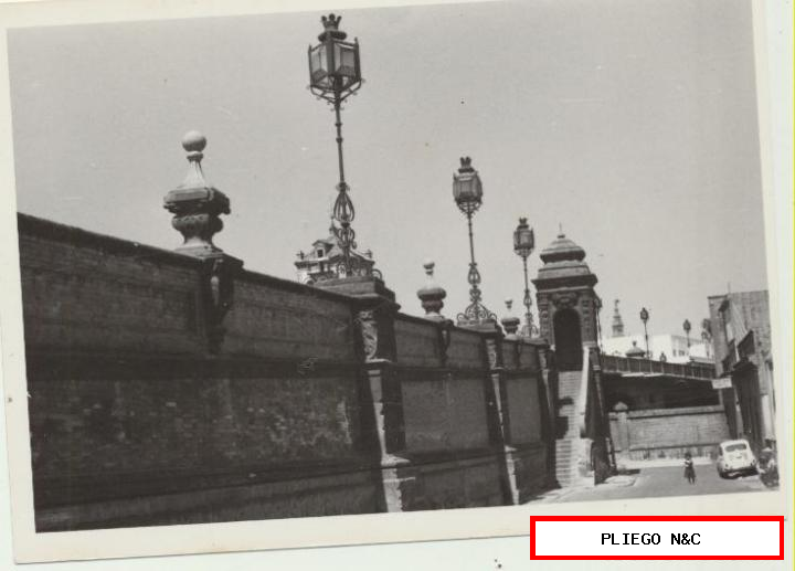 fotografía (9x12) puente de san Bernardo. Fotógrafo Agudelo. Años 60