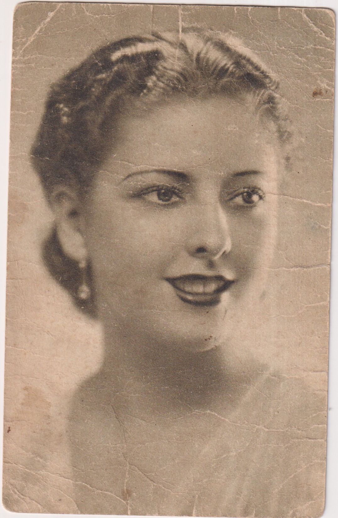 Tarjeta Postal. Escrita al dorso