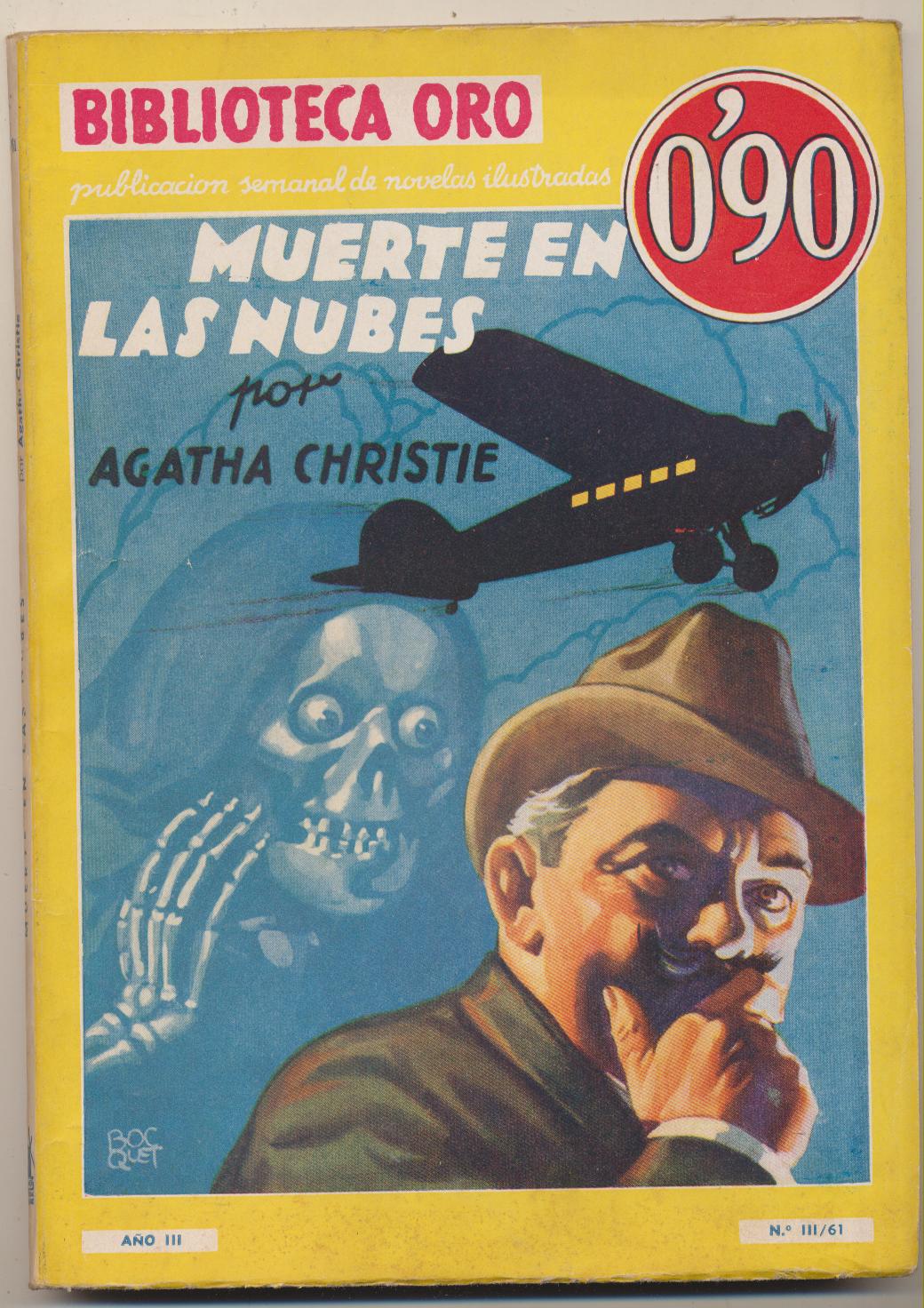 Biblioteca Oro nº 61. Muerte en las nubes por Agatha Christie