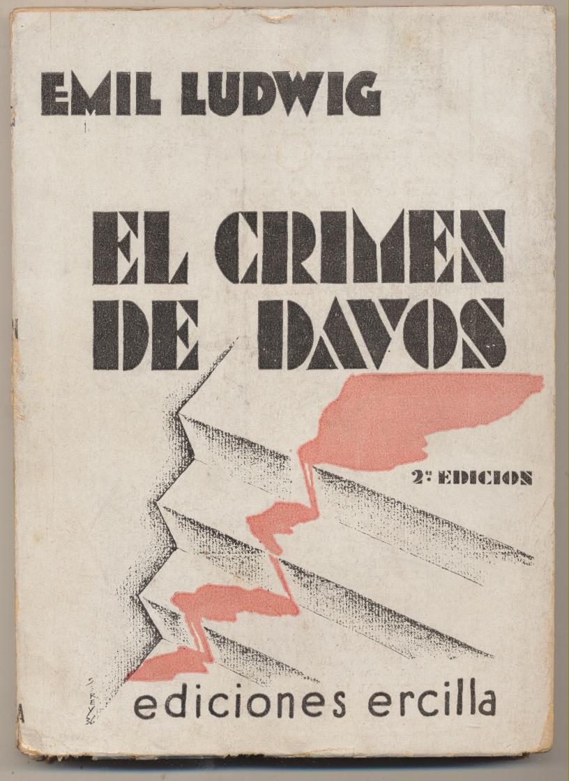 El crimen de Davos por Emil Ludwig. Ediciones Ercilla