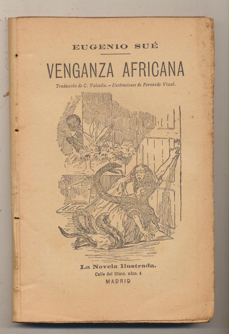 Eugenio Sué. Venganza Africana. La Novela Ilustrada