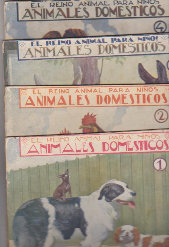 El Reino Animal para niños. Animales Domésticos nº 1, 2 3 y 4. 20x22