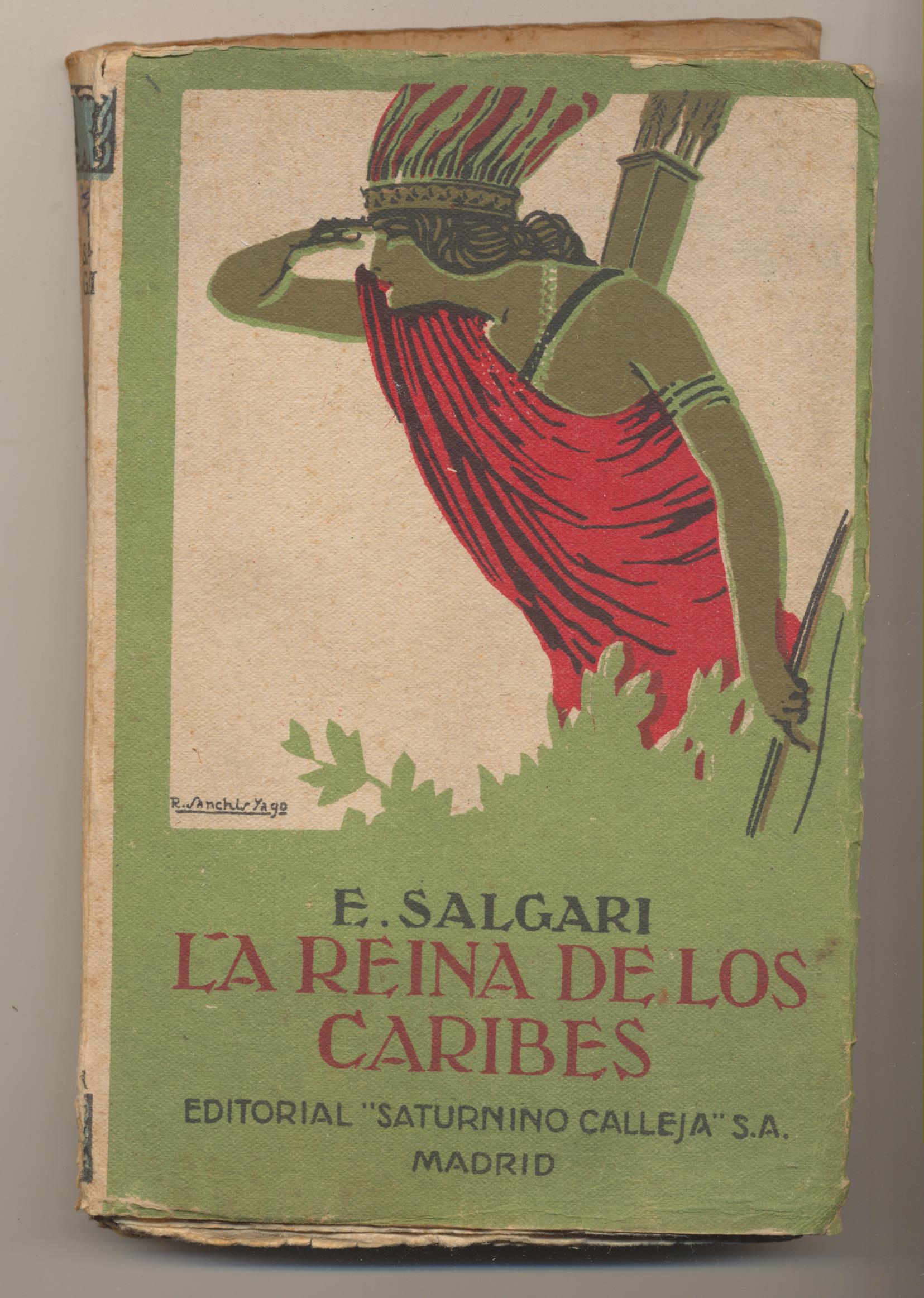 E. Salgari. La Reina de los Caribes. Editorial S. Calleja