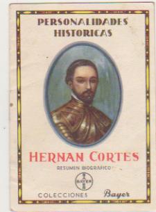 Personalidades Históricas. Hernán Cortés. Publicidad de Bayer