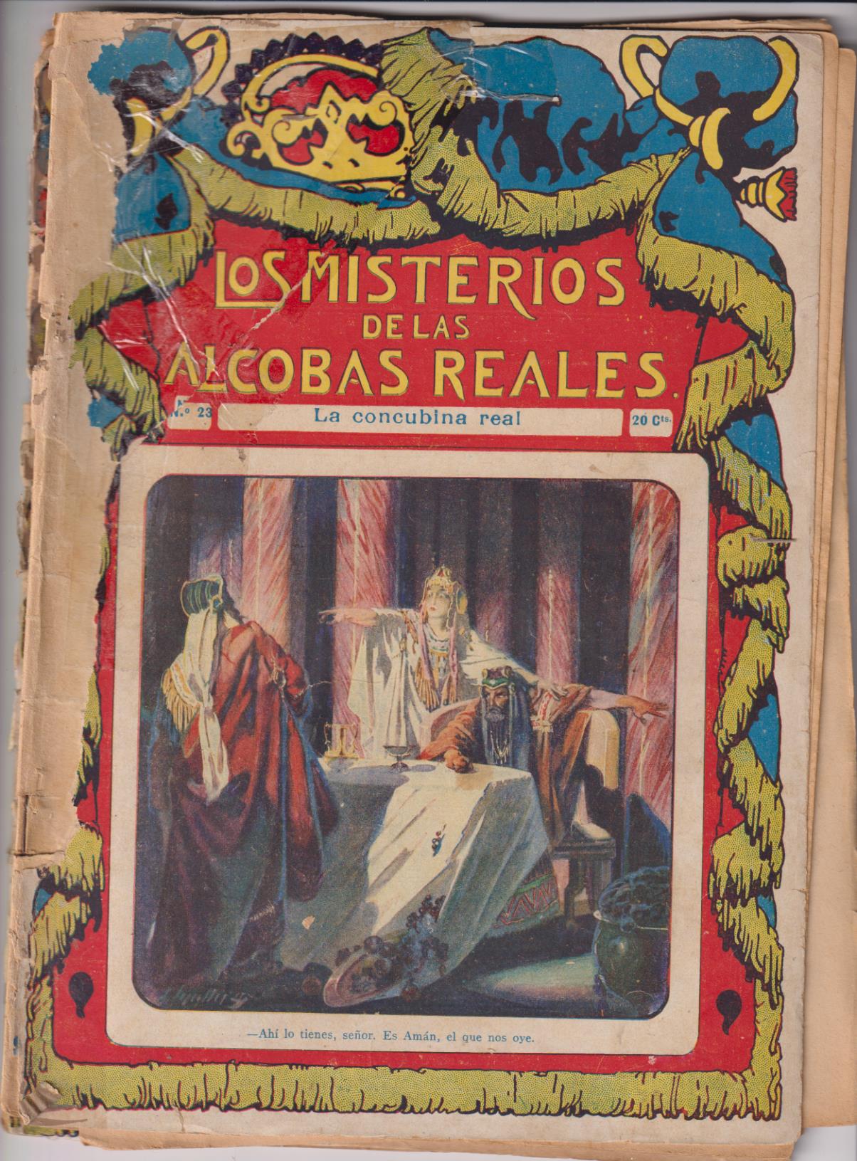 Los Misterios de las Alcobas Reales. F. Granada y Ca. Lote de 2 ejemplares: 23 y 24. Años 20