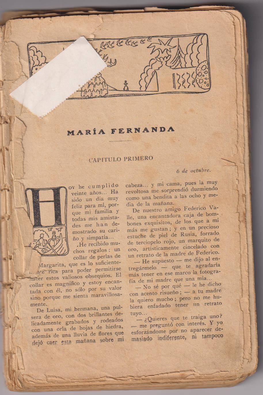 María del Carmen Garrido. María Fernanda. Editorial juventud 1929