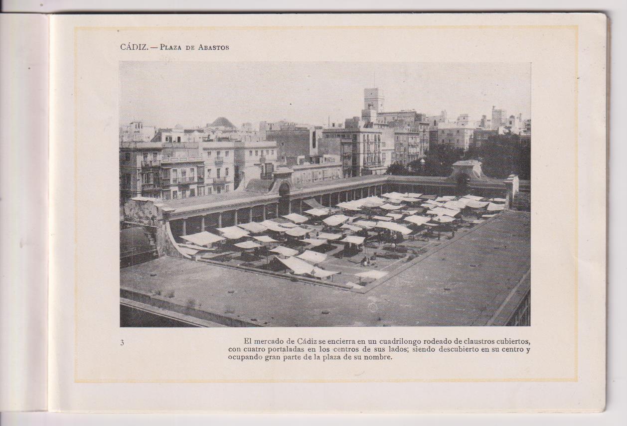 Partido Judicial de Cádiz. 13,5x19. 36 páginas. 16 vistas fotográficas. Principios siglo XX