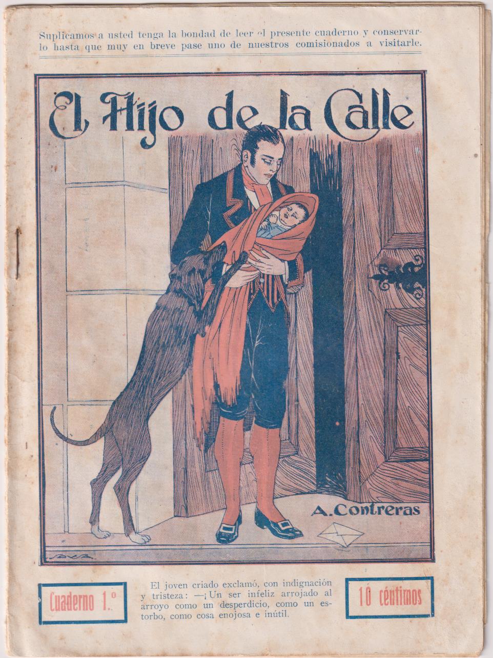 El Hijo de la Calle 1º por A. Contreras. Miguel Albero Editor, Madrid 1926