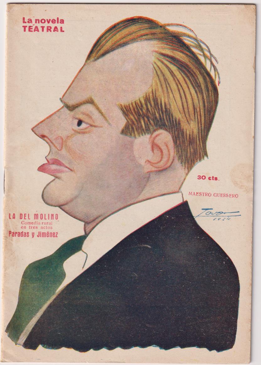 La Novela Teatral nº 375. La del Molino por paradas y Jiménez. Año 1924
