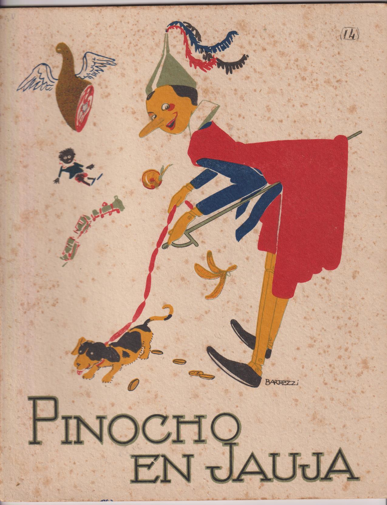 Pinocho nº 14. Pinocho en jauja. 1ª Edición Calleja 1919. (28x22) 16 páginas. MUY ESCASO