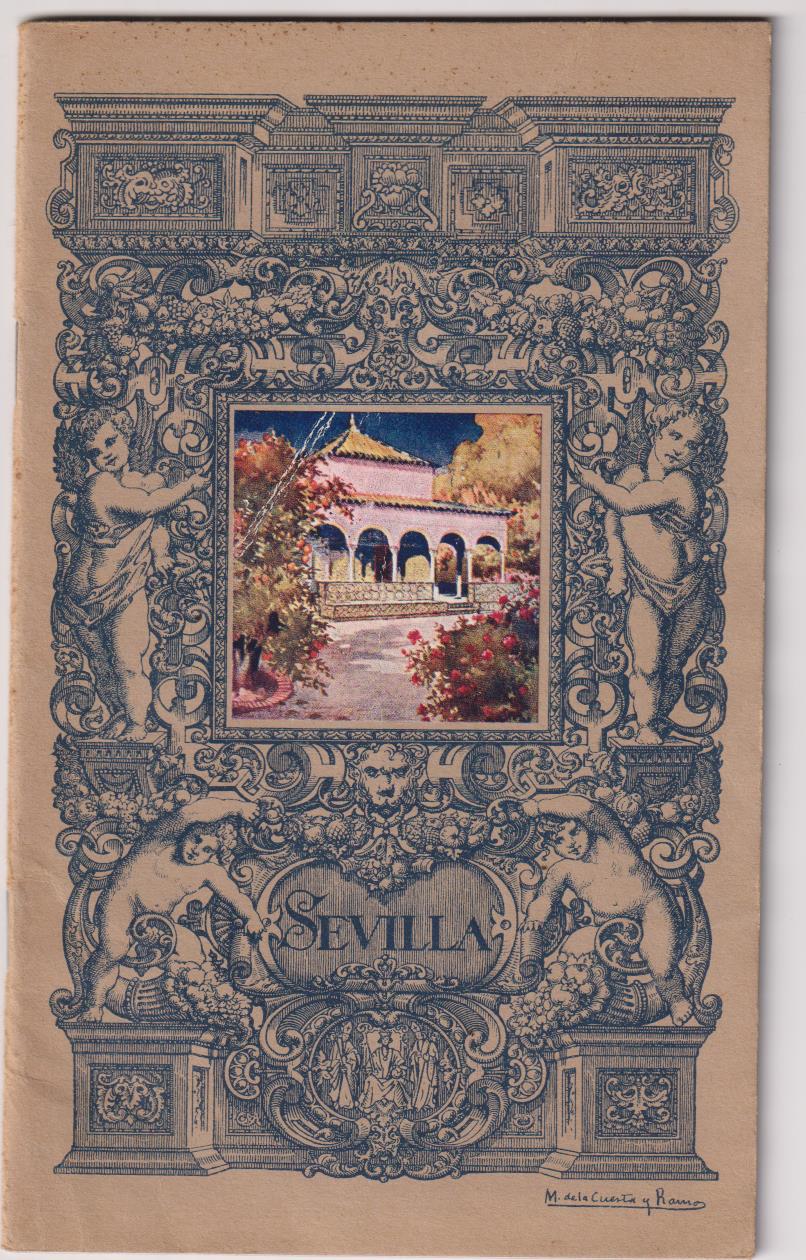 Sevilla. Poesía (1919) por Luis Montoto (17x12) 40 páginas con 29 Fotografías de Bellas vistas de Sevilla