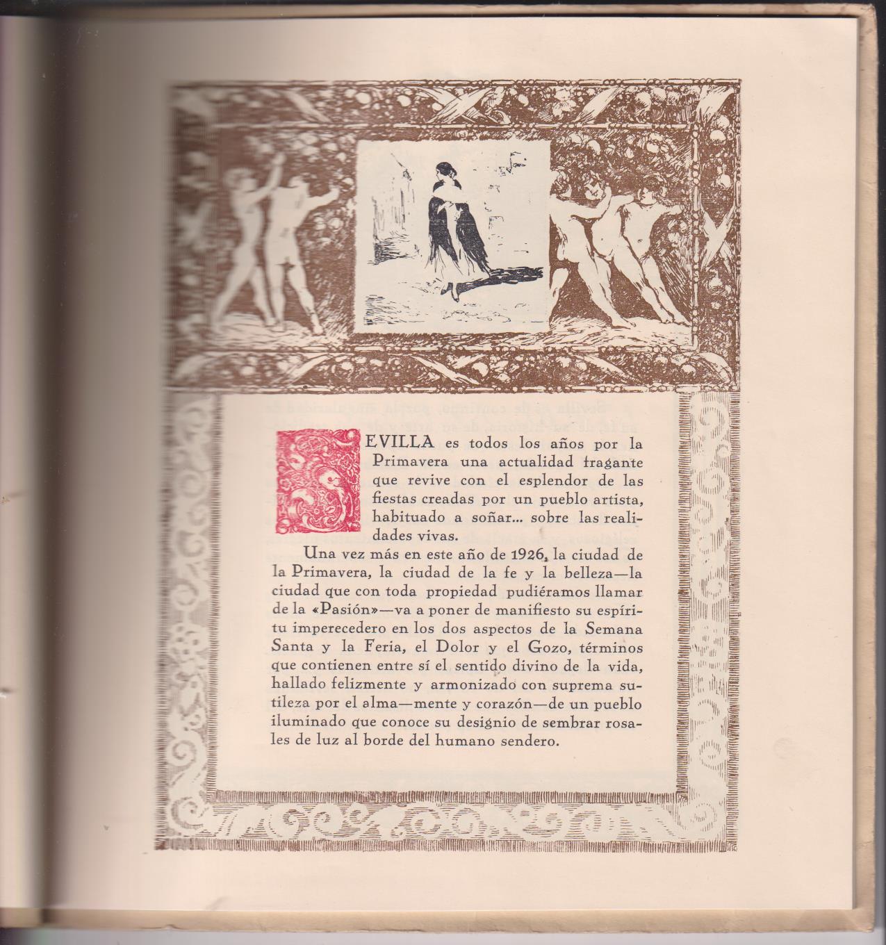 Las Fiestas de Sevilla. E. Marquina. Vistas de Sevilla y Dibujos de Honenleiter. 1926
