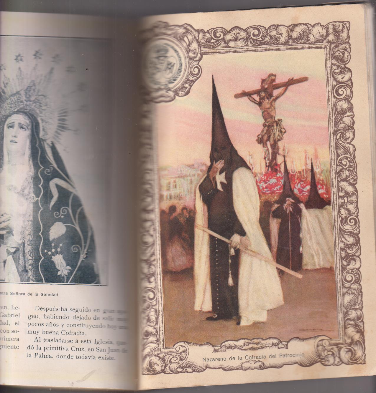 Sevilla y la Semana Santa, Año 1927. 174 pp. + 58 láminas dibujos Hohenleiter. RARO