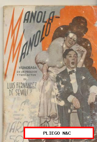 La Farsa nº 420. Manola-Manolo por Luis Fernández Sevilla. Año 1936