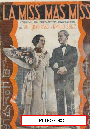 La Farsa nº 362. La Miss más Miss de A. Paso y E. Sáenz. Año 1934