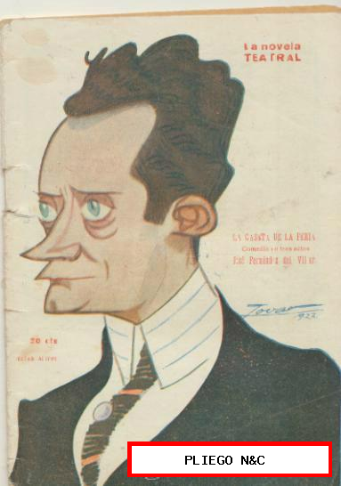 La Novela Teatral nº 318. La Caseta de la Feria por J. Fernández del Villar. Año 1922