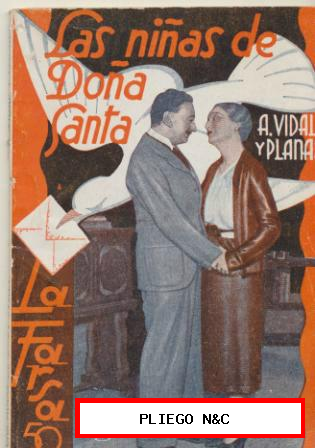 La Farsa nº 331. Las niñas de Doña Santa por A. Vidal y Planas. Año 1934