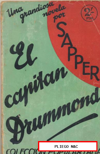 El Capitán Drummond por Sapper. Colección Popular Fama nº 8. Juventud 1931