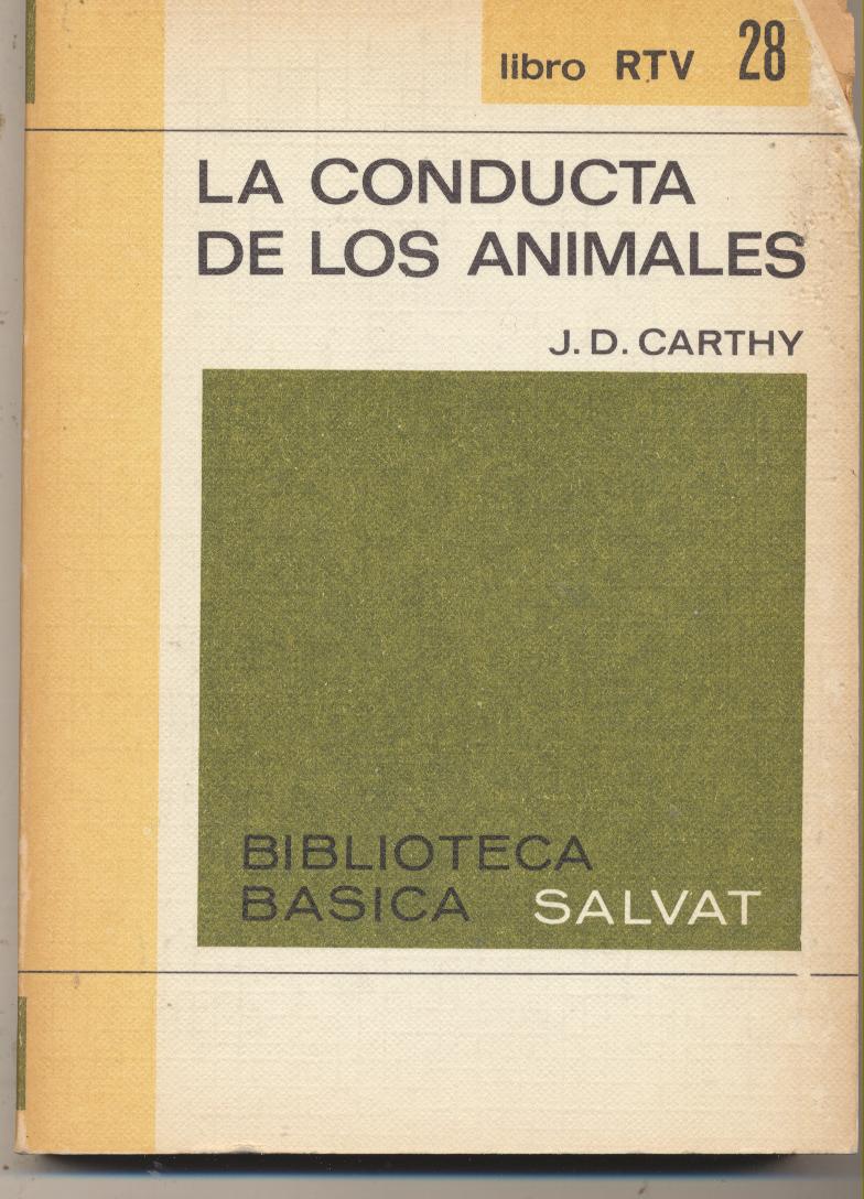 Salvat nº 28. J. D. Carthy. La conducta de los animales
