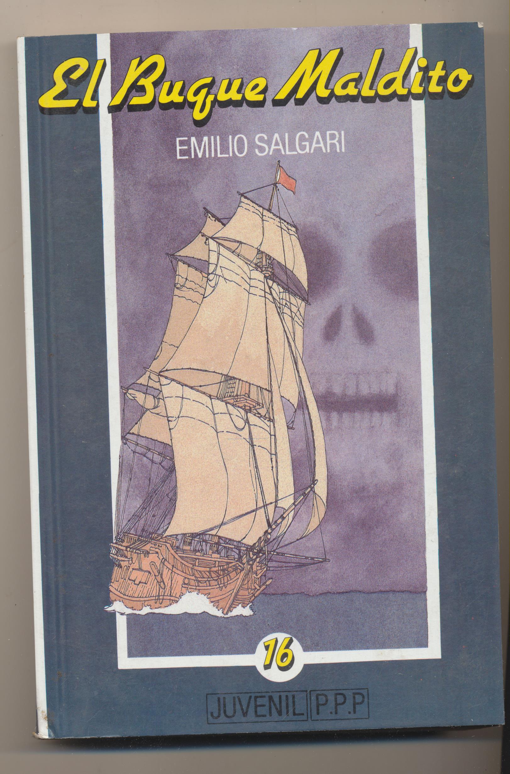 Emilio Salgari. El Buque Maldito. P.P.P. 1990. SIN USAR