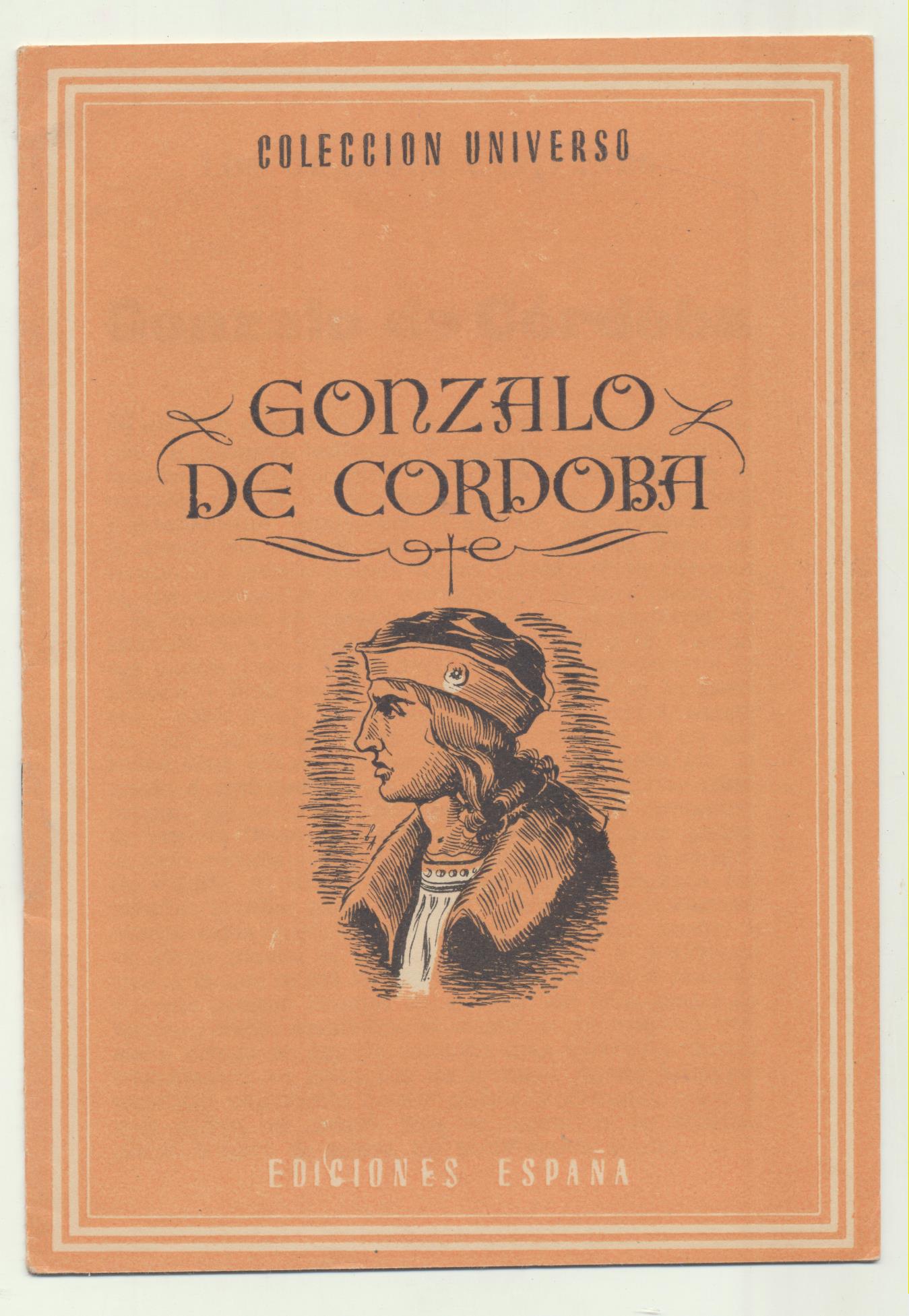 Colección Universo. Gonzalo de Córdoba. Ediciones España 194?