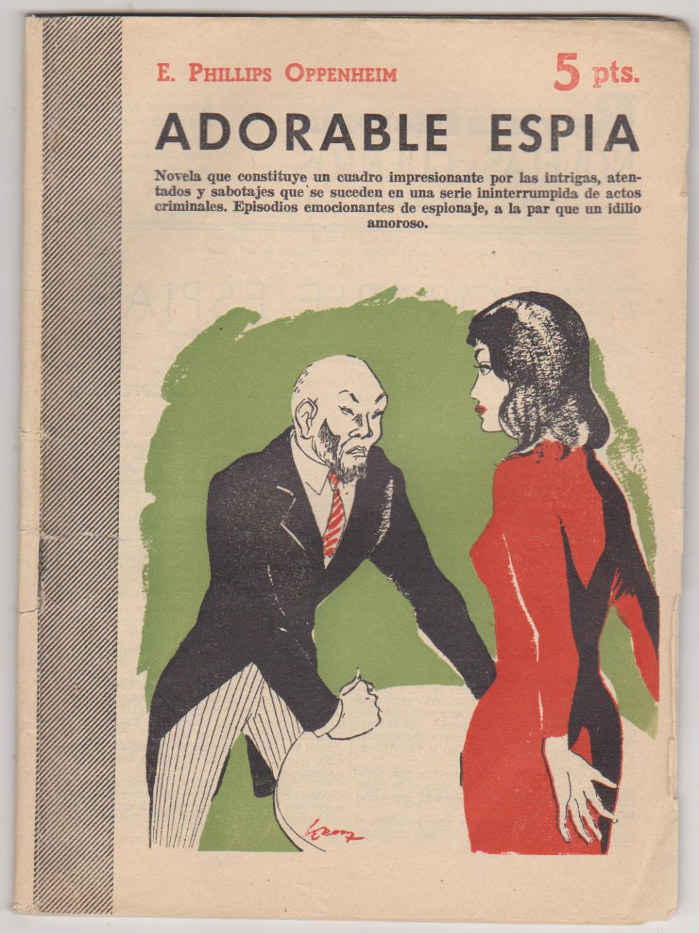 Revista Literaria nº 1363. E. Phillips Oppenheim. Adorable espía. Año 1957