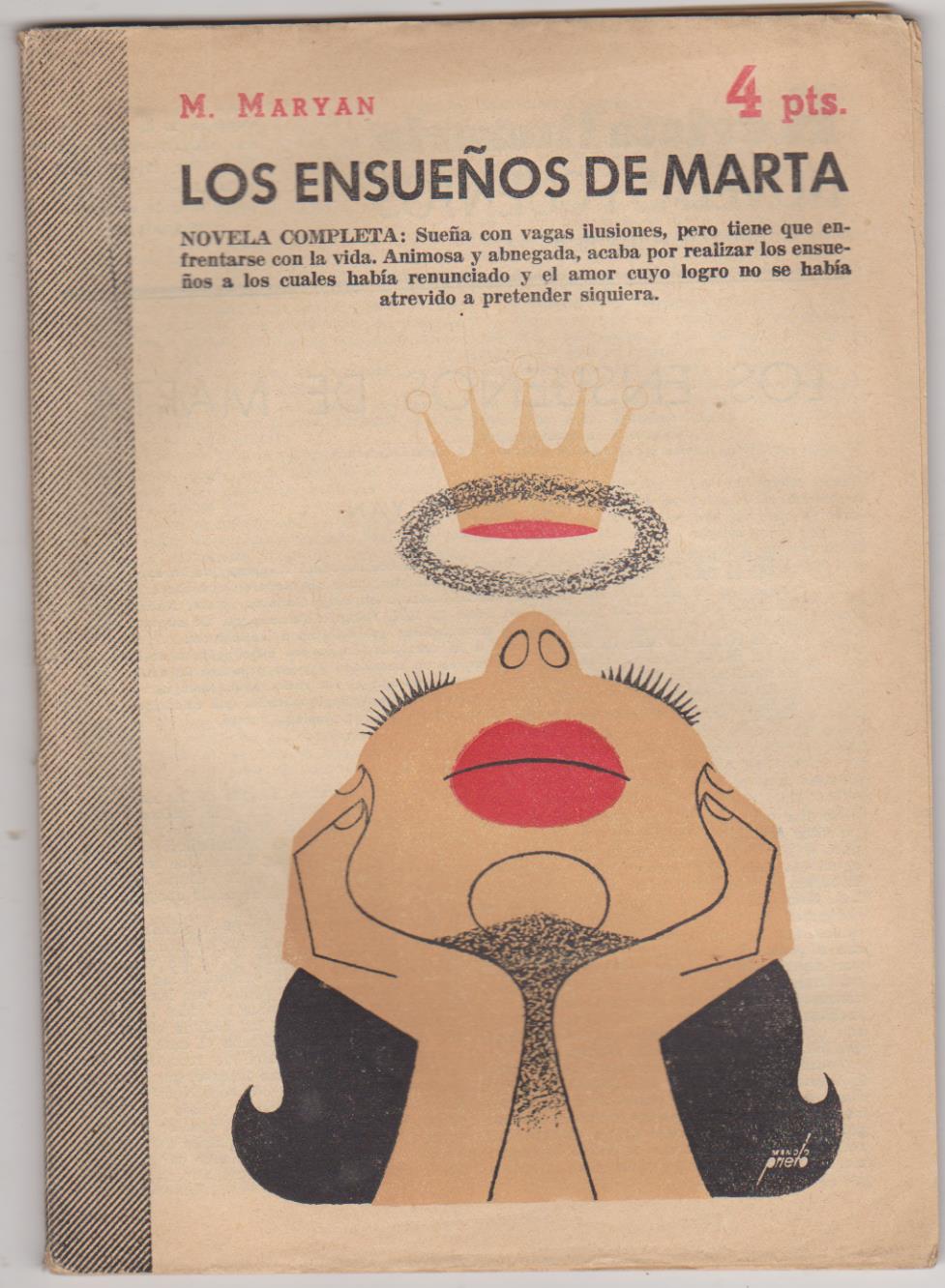 Revista Literaria no 1303. M. Maryan. Los ensueños de marta. Año 1956