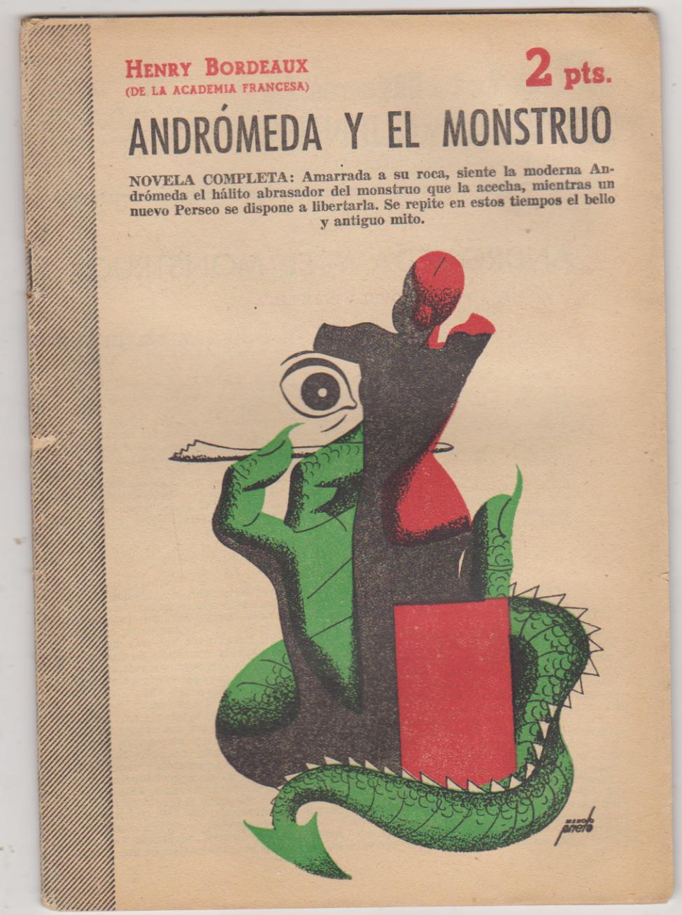 Revista Literaria nº 1150. Henry Bordeaux. Andrómeda y el Monstruo. Año 1950