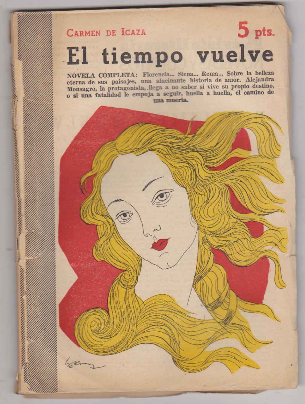 Revista Literaria nº 1083. Carmen de Icaza. El Tiempo vuelve. Año 1952