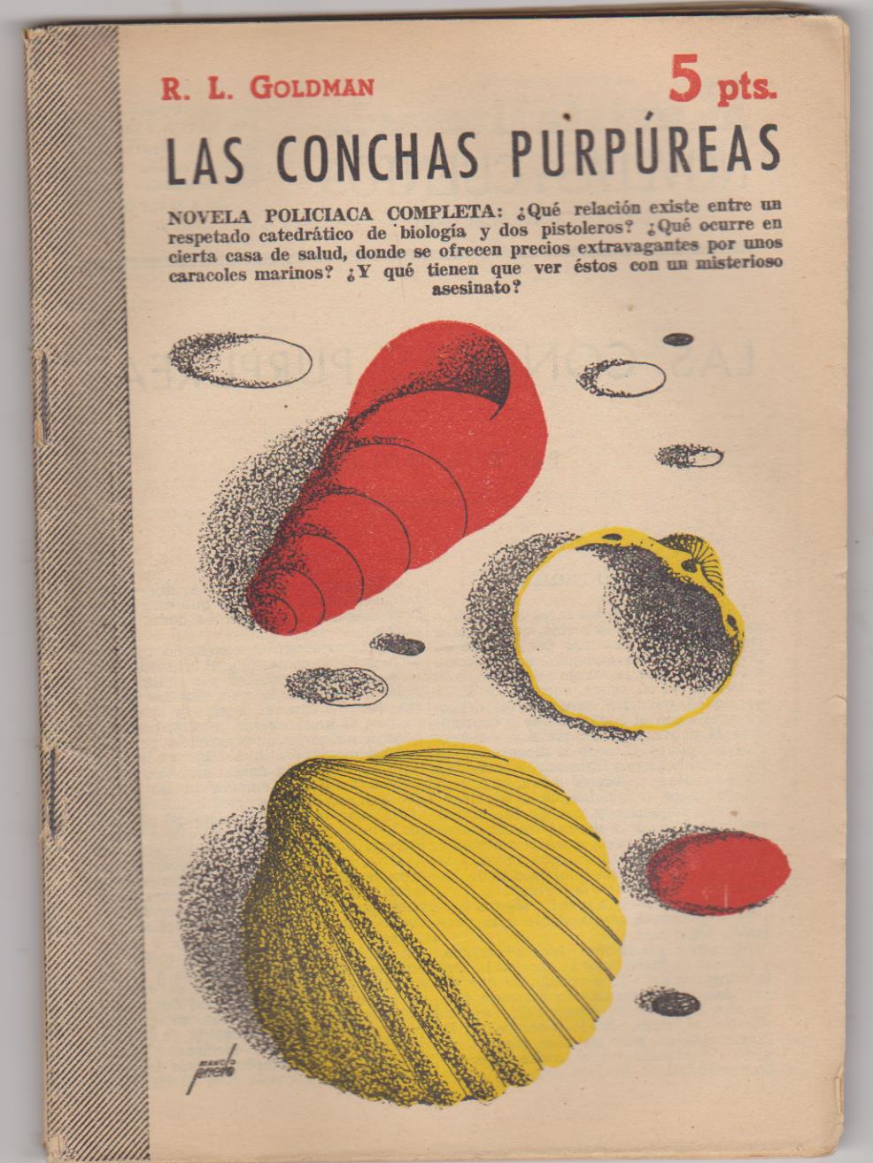 Revista Literaria nº 1153. R. L. Goldman. Las conchas purpúreas. Año 1953