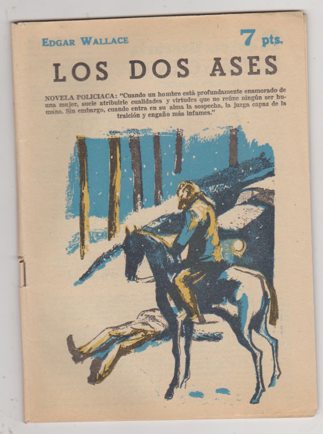 Revista Literaria nº 1703. Edgar Wallace. Los dos ases. Año 1963