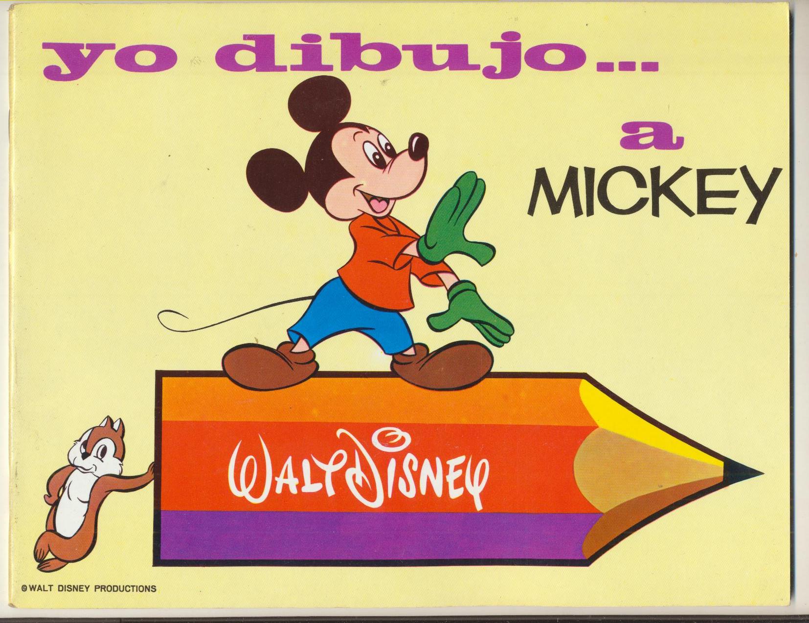 Yo Dibujo a Mickey. Walt Disney nº 1. Susaeta. (21x26, 5) 32 páginas para dibujar y colorear