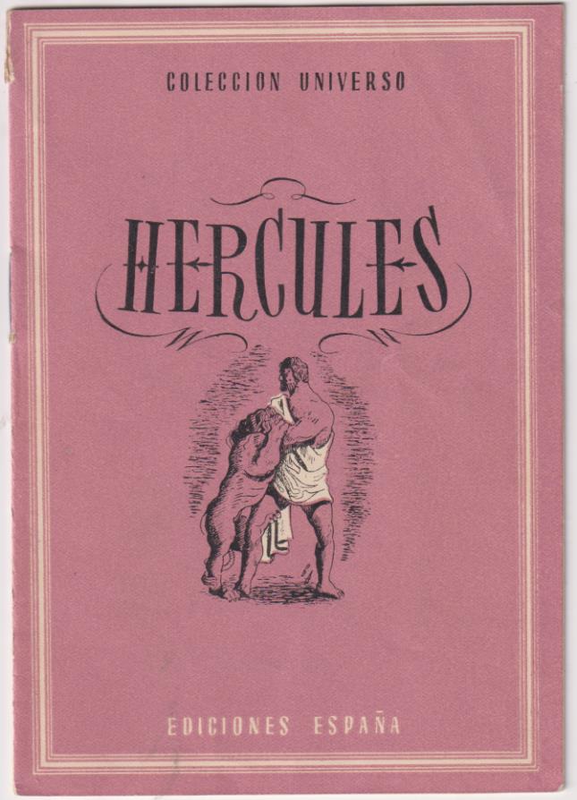 Colección Universo. Hércules. Ediciones España 194?