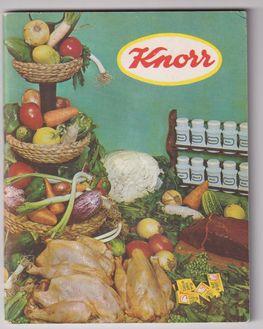 Knor es sabor. Libro de Recetas. Publicidad de Knor. 40 páginas con fotografías en color