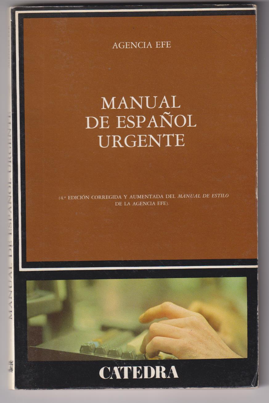 Manual de Español urgente. Cátedra 1986