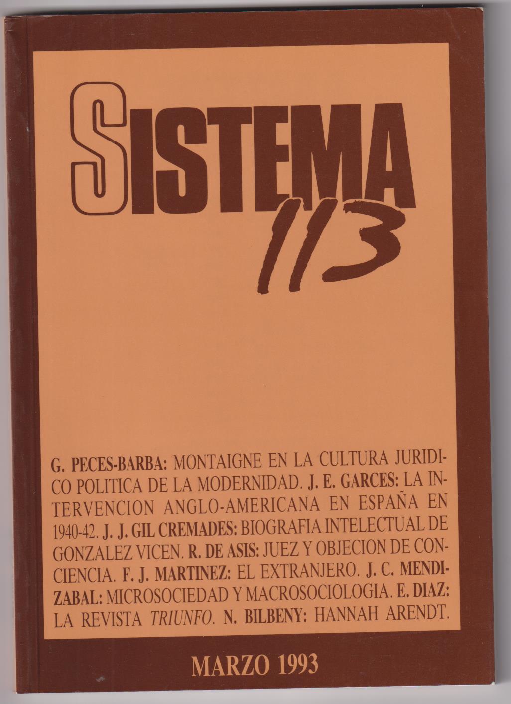 Sistema 113. Marzo 1993. SIN USAR (158 páginas)
