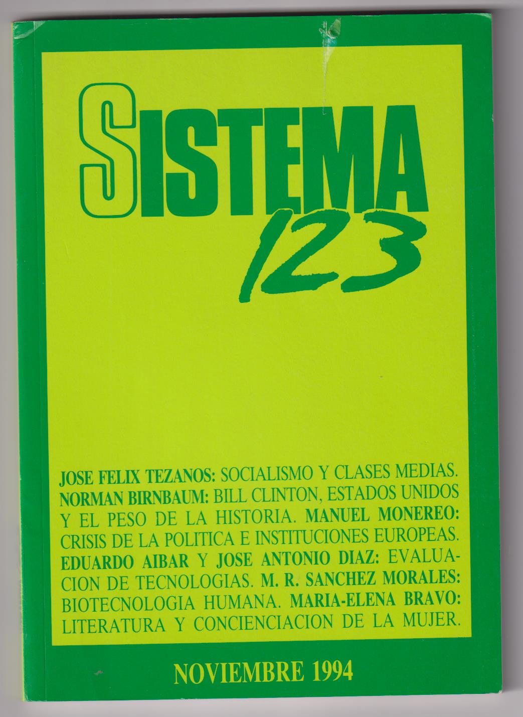 Sistema 123. Noviembre 1994 (160 páginas)