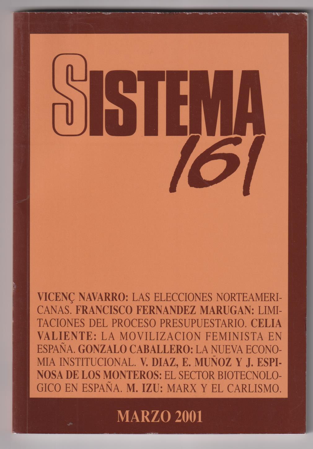 Sistema 161. Marzo 2001. SIN USAR