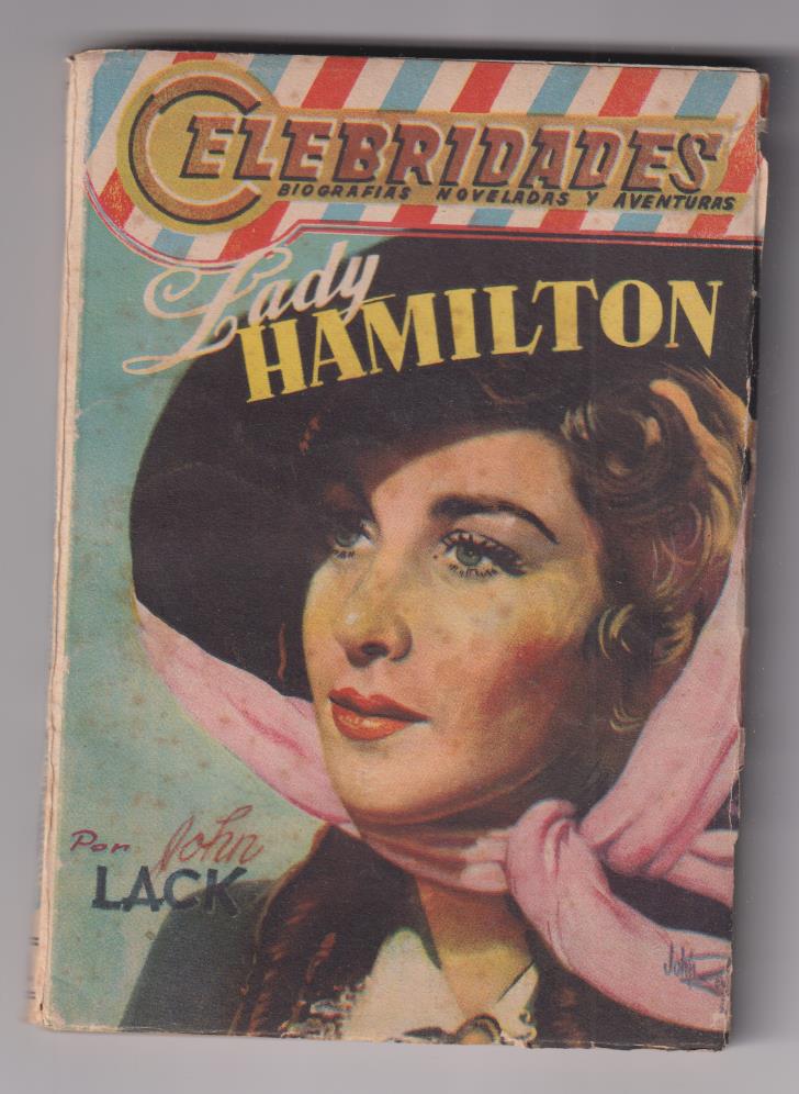 Celebridades nº 32. lady Hamilton por John Laqck. Dolar 195?
