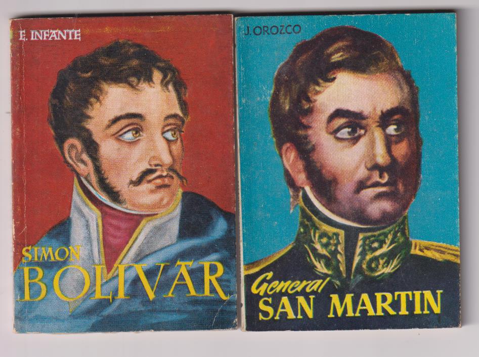 Enciclopedia Pulga. Lote de 2 ejemplares: 236, Simón Bolívar y 276. General San Martín