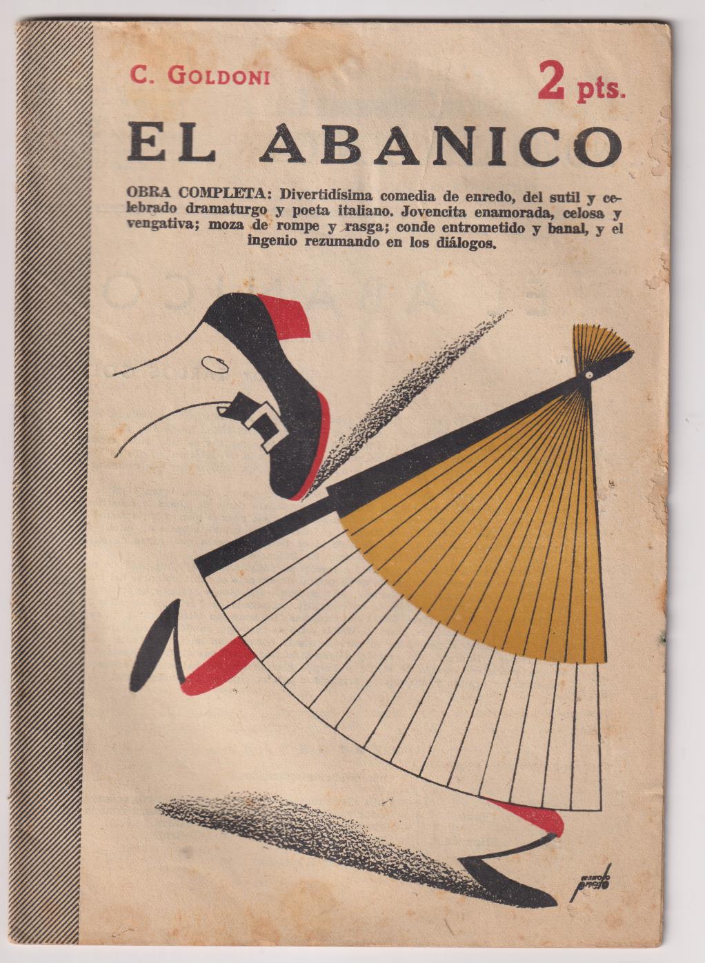 Revista Literaria, Novelas y Cuentos nº 1277. El Abanico por C. Goldoni. Año 1955