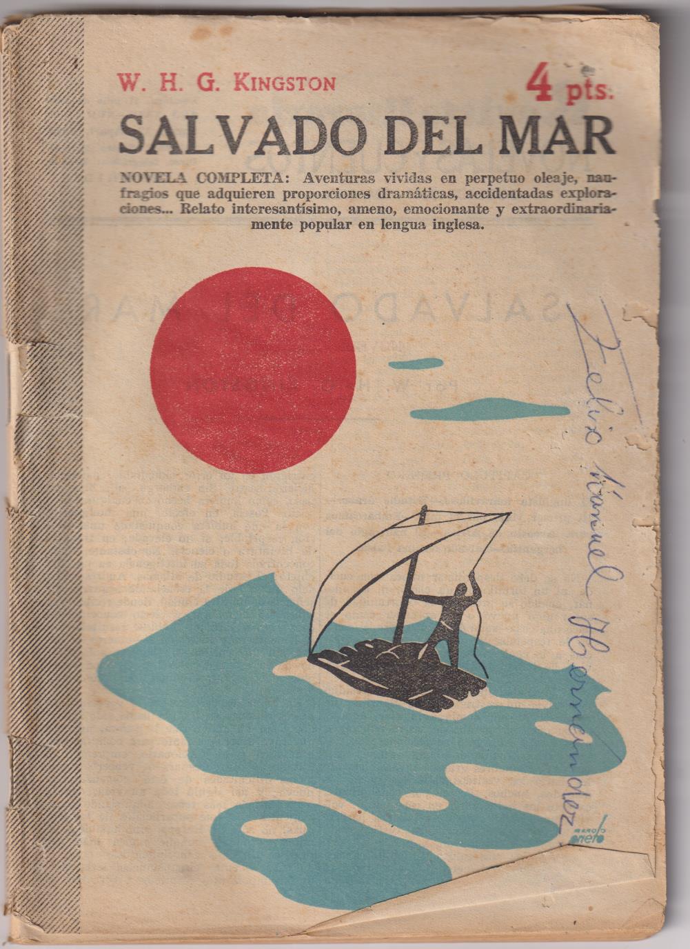 Revista Literaria Novelas y Cuentos. Salvado del mar por W.H.G. Kingston