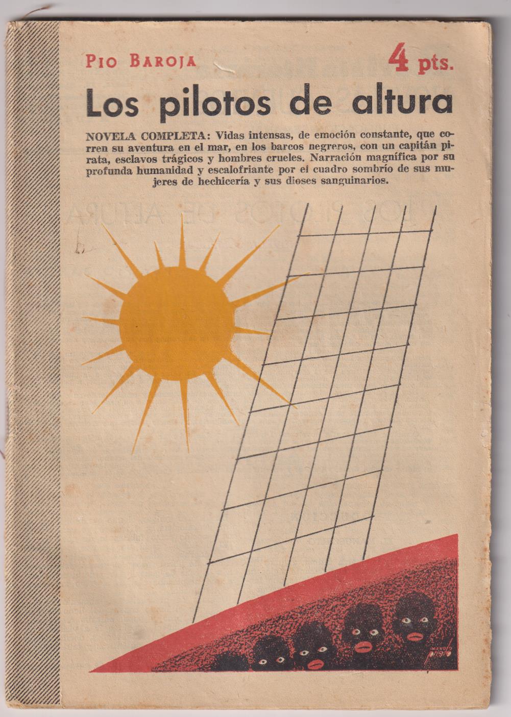 Revista Literaria Novelas y Cuentos nº 1258. Los Pilotos de altura por Pío Baroja. Año 1955
