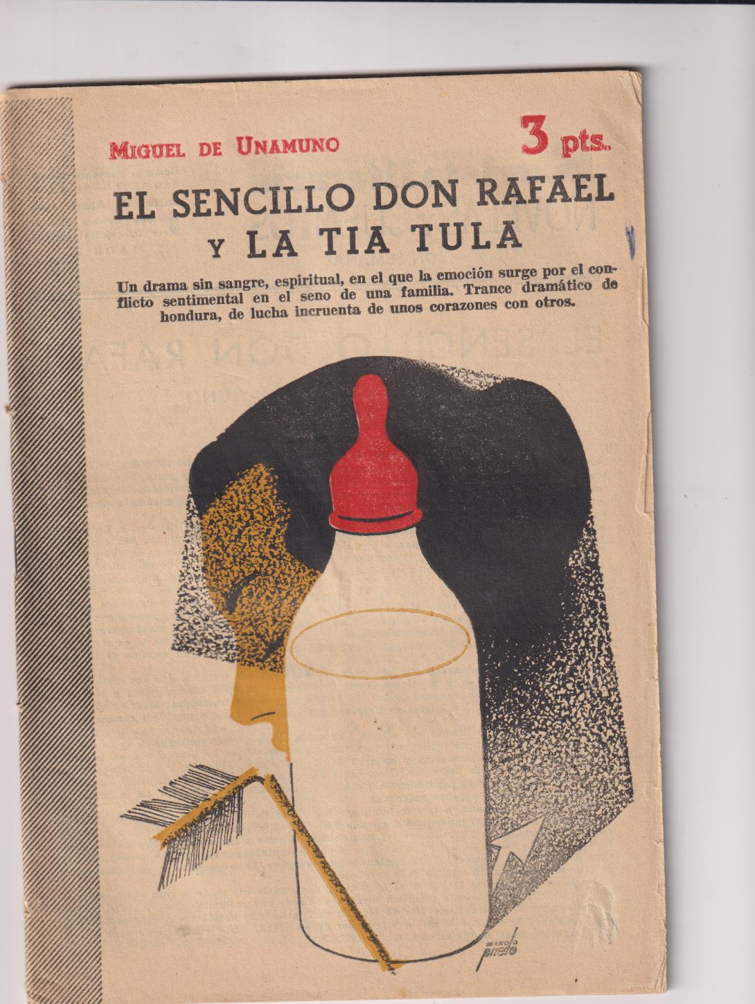 Revista Literaria nº 1221. El Sencillo Don Rafael y la Tía Tula por Miguel de Unamuno, 1954