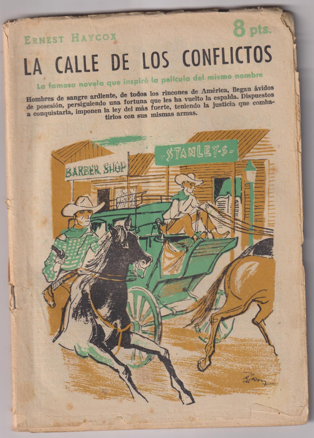 Revista Literaria Novelas y Cuentos. la calle de los conflictos, año 1958