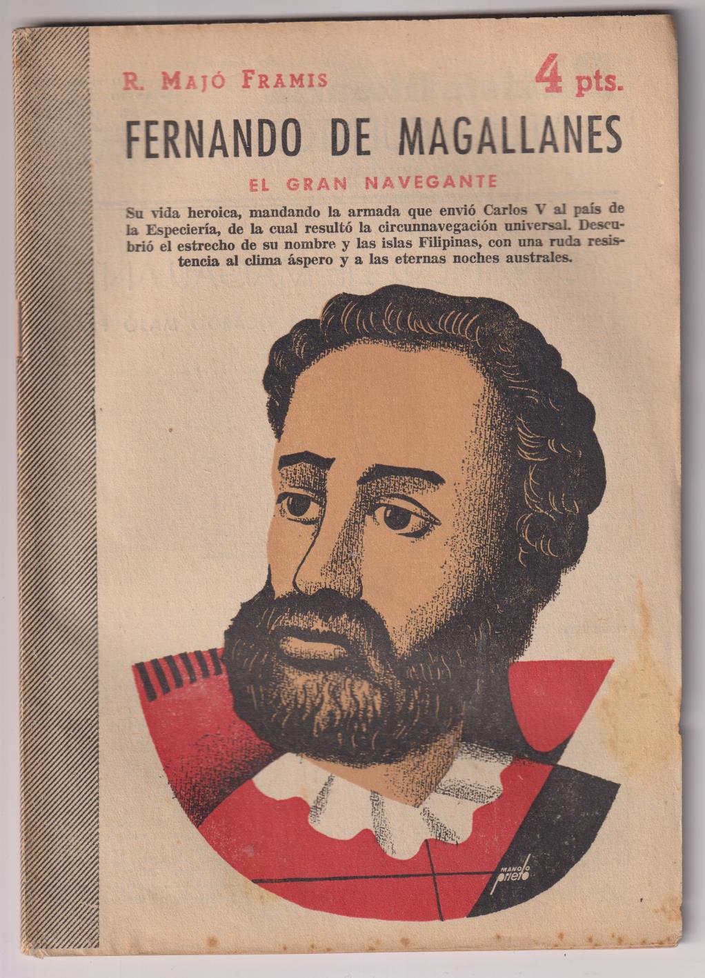 Revista Literaria Novelas y Cuentos nº 1331. Fernando de Magallanes por R. Majó Framis, 1956