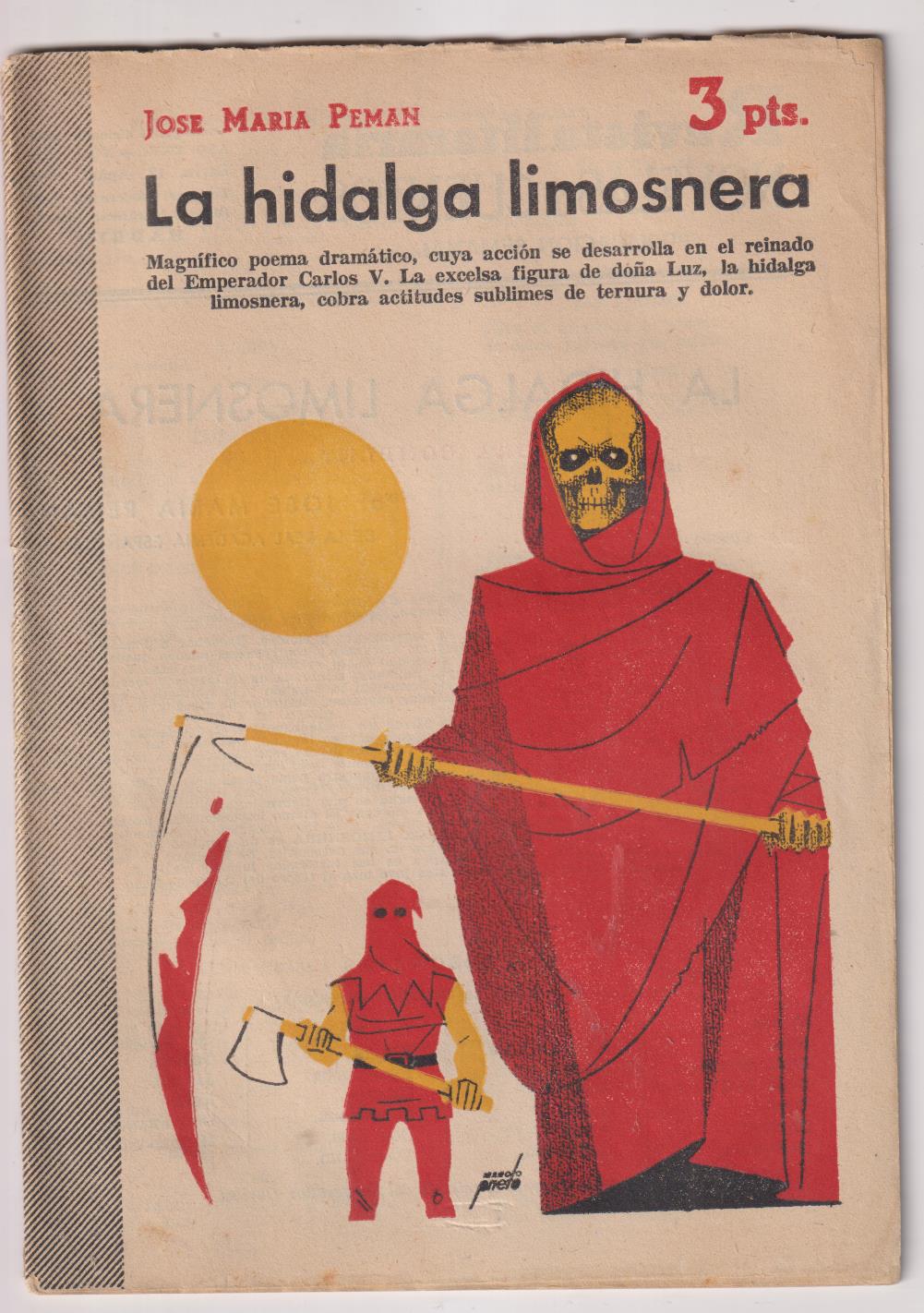 Revista literaria Novelas y Cuentos nº 1233. La Hidalga Limosnera por J. María Pemán, 1954
